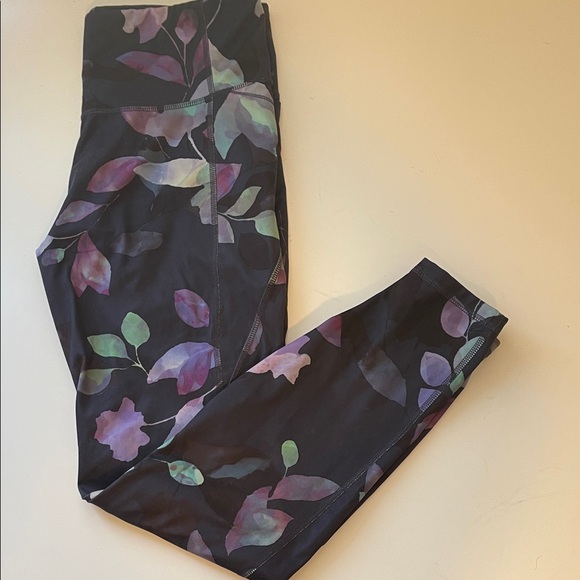 all in motion Pants - All in Motion Navy and Lavender Floral Leggings